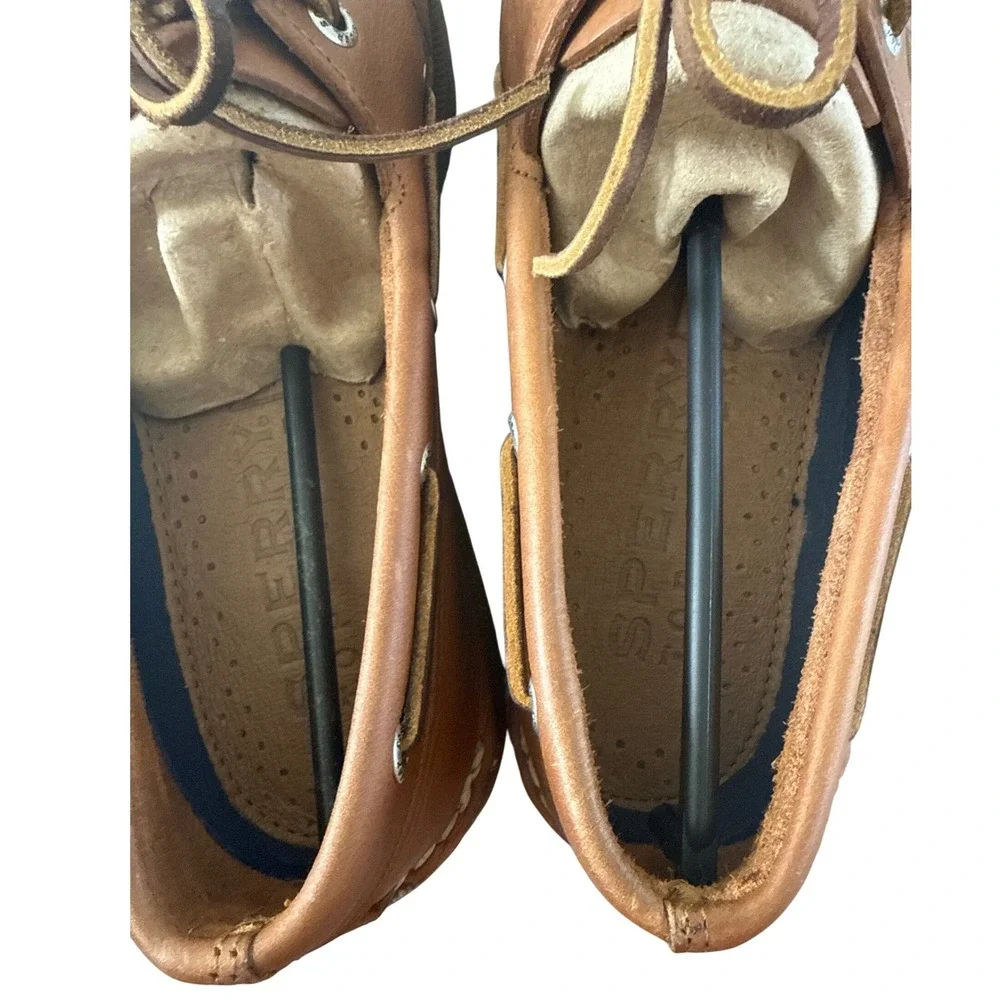 Sperry Authentic Original 2 Eye Boat Shoes Mens 10 Sahara Leather Tan NIB $110